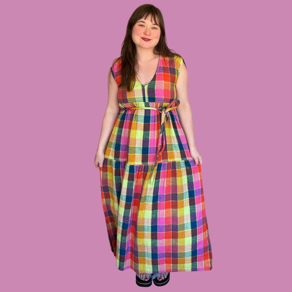 Ace & Jig Plaid Maxi Dress